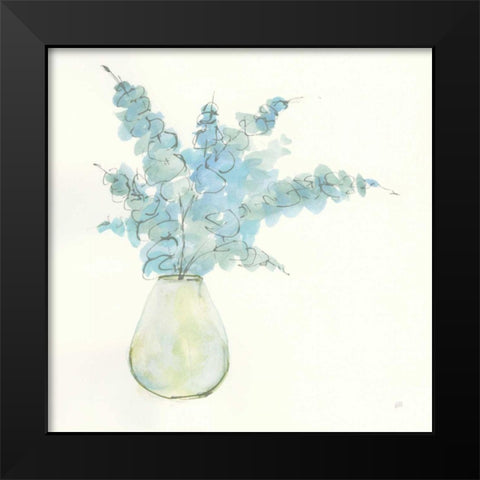 Plant Eucalyptus II Black Modern Wood Framed Art Print by Paschke, Chris