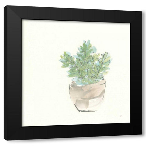 Succulent II Black Modern Wood Framed Art Print by Paschke, Chris