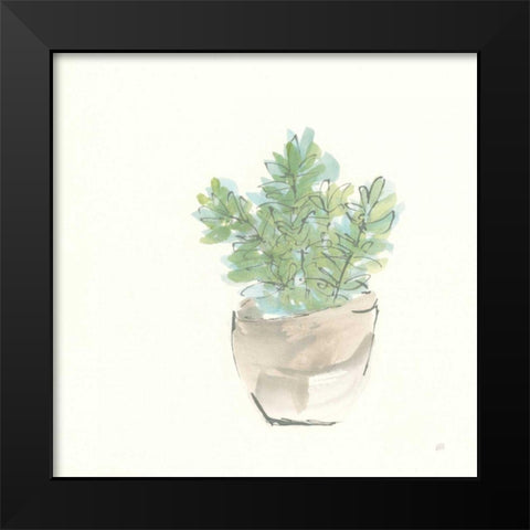 Succulent II Black Modern Wood Framed Art Print by Paschke, Chris