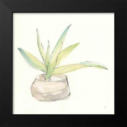 Succulent III Black Modern Wood Framed Art Print by Paschke, Chris