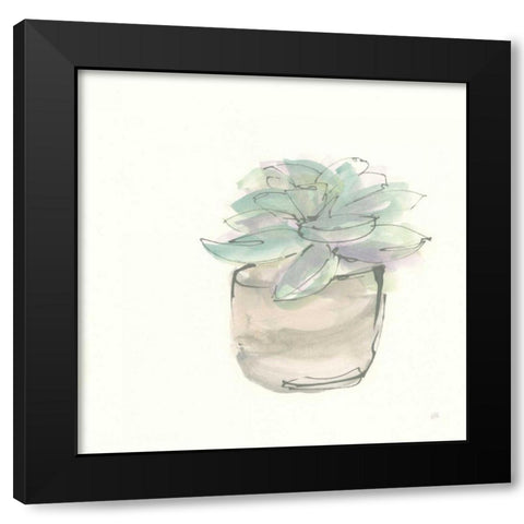 Succulent IV Black Modern Wood Framed Art Print by Paschke, Chris