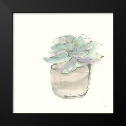 Succulent IV Black Modern Wood Framed Art Print by Paschke, Chris