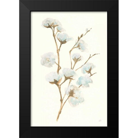 Summer Cotton I Black Modern Wood Framed Art Print by Paschke, Chris