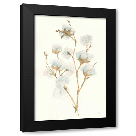 Summer Cotton II Black Modern Wood Framed Art Print by Paschke, Chris