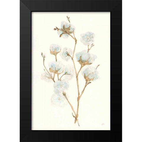 Summer Cotton II Black Modern Wood Framed Art Print by Paschke, Chris