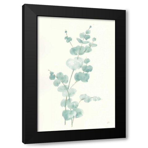Eucalyptus Branch II Black Modern Wood Framed Art Print by Paschke, Chris
