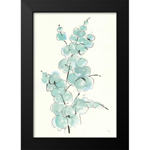 Eucalyptus Branch IV Black Modern Wood Framed Art Print by Paschke, Chris