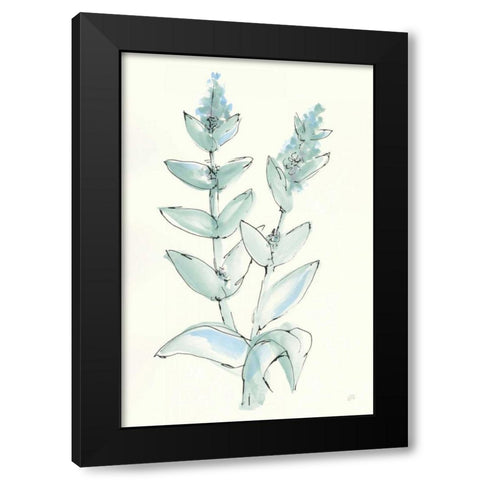 Lambs Ear Sage III Black Modern Wood Framed Art Print by Paschke, Chris