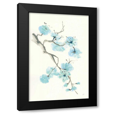 Tinted Branch I Black Modern Wood Framed Art Print with Double Matting by Paschke, Chris
