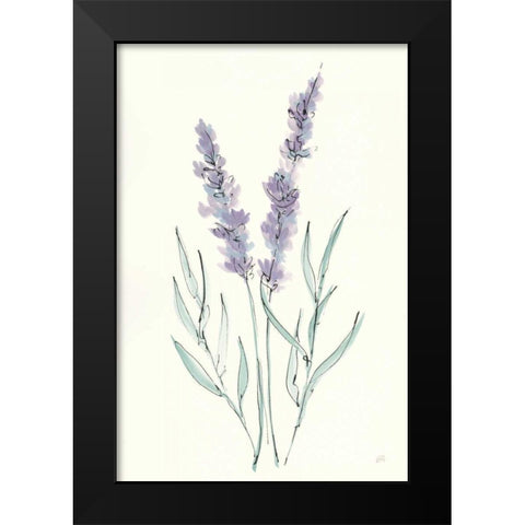 Lavender III Black Modern Wood Framed Art Print by Paschke, Chris