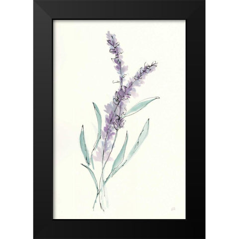 Lavender IV Black Modern Wood Framed Art Print by Paschke, Chris