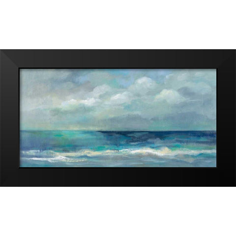 Clouds and Sea Black Modern Wood Framed Art Print by Vassileva, Silvia