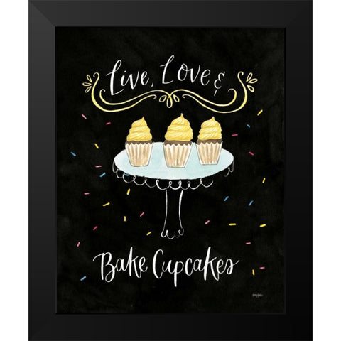 Sweet Life II Dark Black Modern Wood Framed Art Print by Jackson, Jenaya