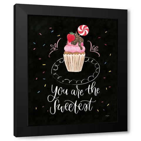 Sweet Life III Dark Black Modern Wood Framed Art Print by Jackson, Jenaya