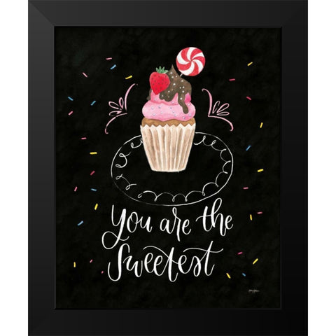 Sweet Life III Dark Black Modern Wood Framed Art Print by Jackson, Jenaya