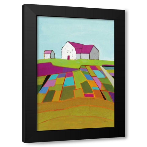 Field of Dreams Black Modern Wood Framed Art Print by Adams, Phyllis