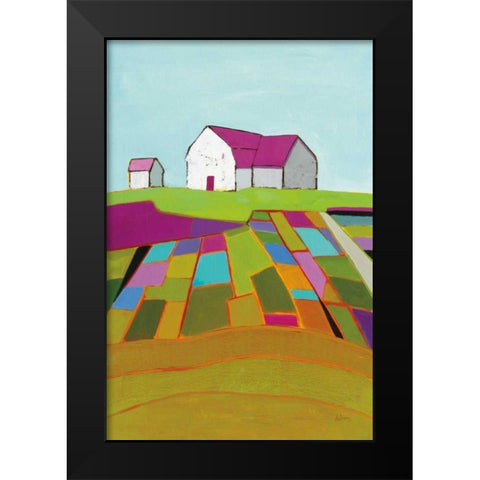 Field of Dreams Black Modern Wood Framed Art Print by Adams, Phyllis