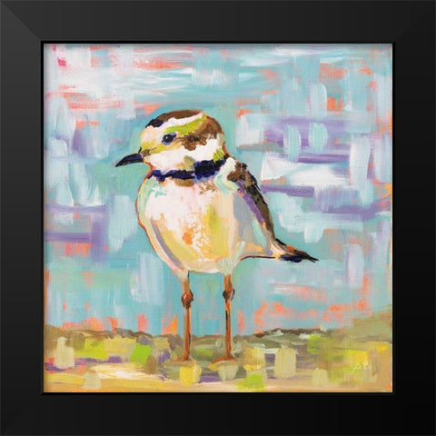 Coastal Plover II Black Modern Wood Framed Art Print by Vertentes, Jeanette