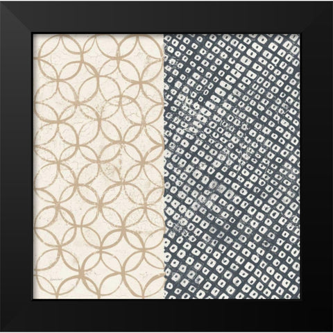 Maki Tile III Black Modern Wood Framed Art Print by Lovell, Kathrine