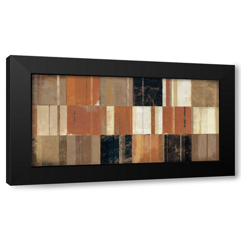 Warm Patches III Black Modern Wood Framed Art Print with Double Matting by Mullan, Michael