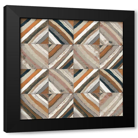 The Center II Abstract Warm Black Modern Wood Framed Art Print by Warrick, Cheryl
