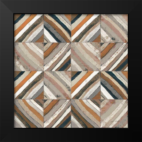 The Center II Abstract Warm Black Modern Wood Framed Art Print by Warrick, Cheryl