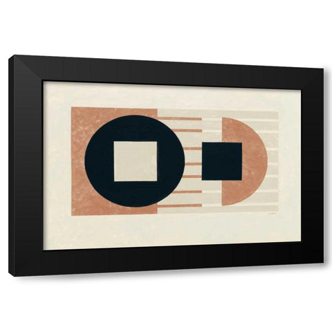 Laterally Speaking Warm Black Modern Wood Framed Art Print by Schick, Mike