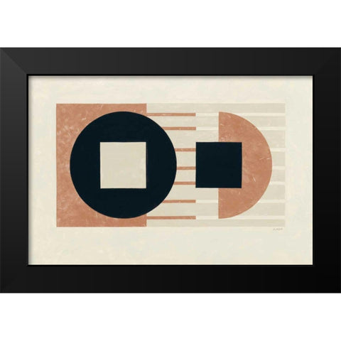 Laterally Speaking Warm Black Modern Wood Framed Art Print by Schick, Mike