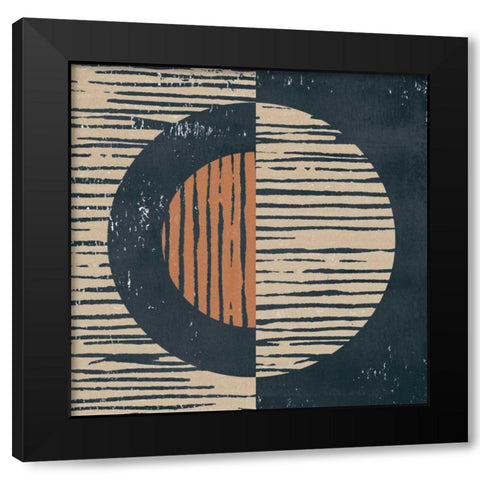 Primitive I Black Modern Wood Framed Art Print by Hershey, Moira