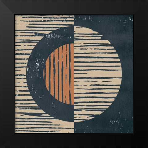 Primitive I Black Modern Wood Framed Art Print by Hershey, Moira