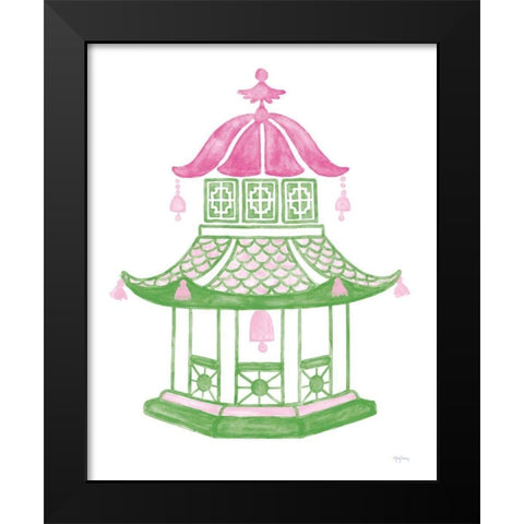 Everyday Chinoiserie III Bright Black Modern Wood Framed Art Print by Urban, Mary