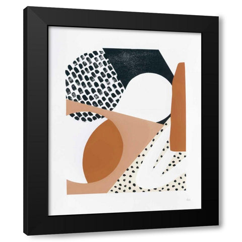 Luminous Tumble I Warm Black Modern Wood Framed Art Print with Double Matting by Marshall, Laura
