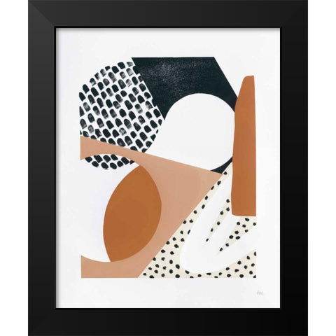 Luminous Tumble I Warm Black Modern Wood Framed Art Print by Marshall, Laura