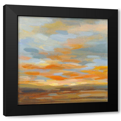 High Desert Sky II Blue Black Modern Wood Framed Art Print by Vassileva, Silvia