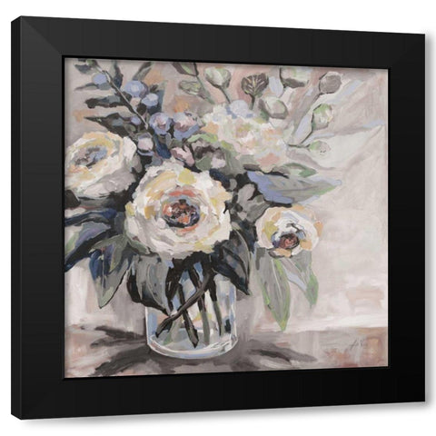 Delighted Greige Black Modern Wood Framed Art Print with Double Matting by Vertentes, Jeanette