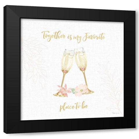 All You Need is Love VIII Black Modern Wood Framed Art Print with Double Matting by Grove, Beth