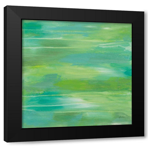 Elation Black Modern Wood Framed Art Print with Double Matting by Vertentes, Jeanette