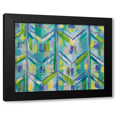 Africa Black Modern Wood Framed Art Print with Double Matting by Vertentes, Jeanette