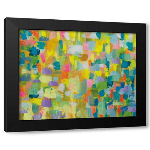 Merrymaking Black Modern Wood Framed Art Print by Vertentes, Jeanette