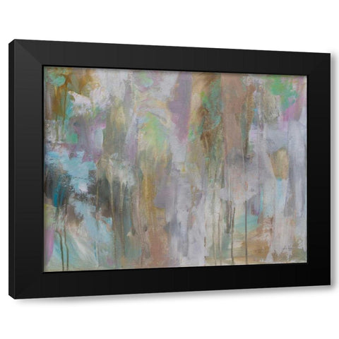 Frolic Black Modern Wood Framed Art Print with Double Matting by Vertentes, Jeanette