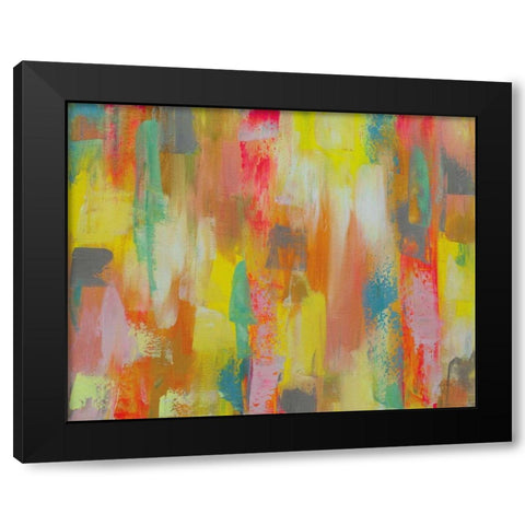 Levity Black Modern Wood Framed Art Print by Vertentes, Jeanette