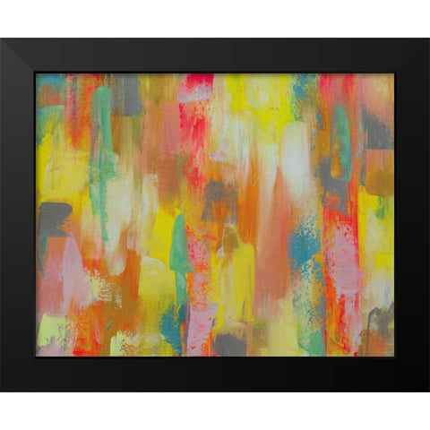 Levity Black Modern Wood Framed Art Print by Vertentes, Jeanette