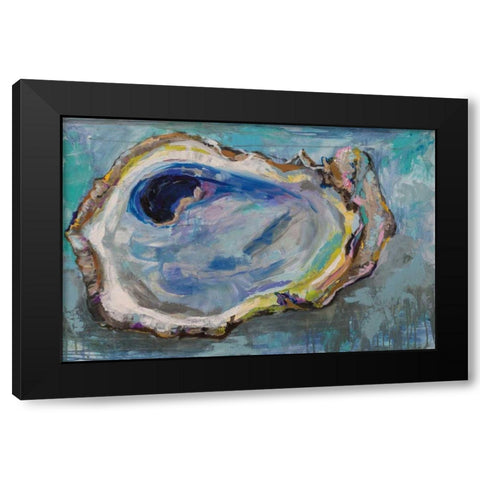 Oyster Two Black Modern Wood Framed Art Print with Double Matting by Vertentes, Jeanette