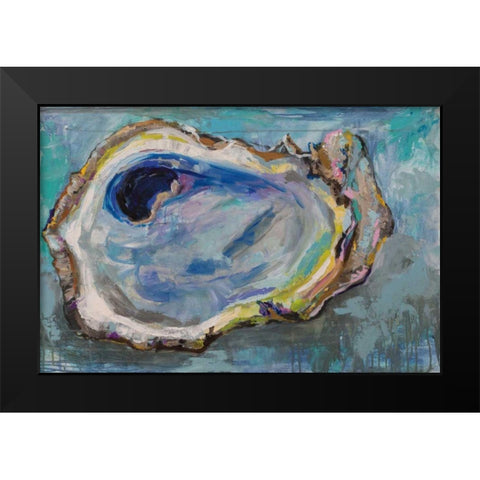 Oyster Two Black Modern Wood Framed Art Print by Vertentes, Jeanette