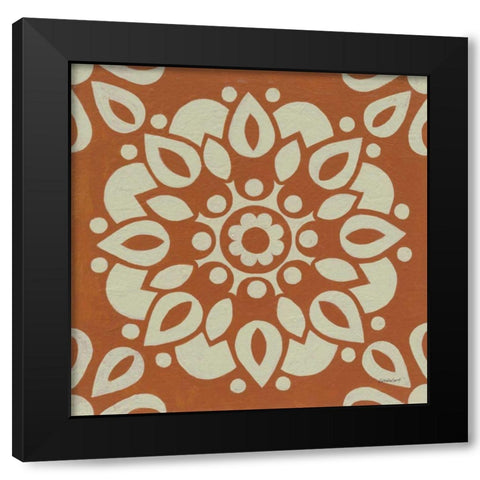 Terra Cotta Tile II Black Modern Wood Framed Art Print by Lovell, Kathrine