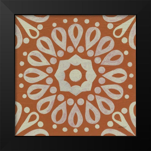Terra Cotta Tile III Black Modern Wood Framed Art Print by Lovell, Kathrine