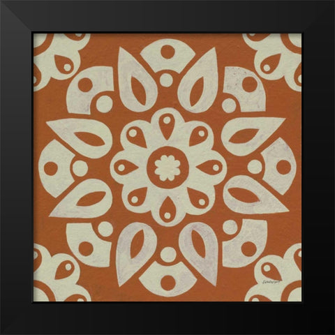 Terra Cotta Tile IV Black Modern Wood Framed Art Print by Lovell, Kathrine