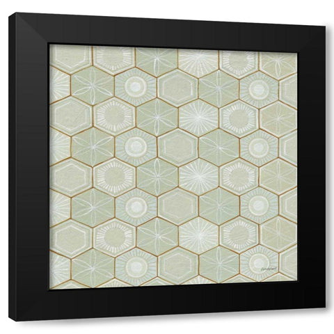 Hex I Black Modern Wood Framed Art Print with Double Matting by Lovell, Kathrine