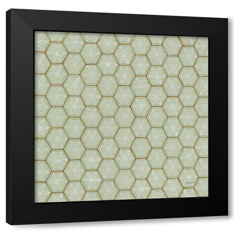 Hex II Black Modern Wood Framed Art Print with Double Matting by Lovell, Kathrine