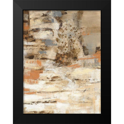 Copper and Wood II Black Modern Wood Framed Art Print by Vassileva, Silvia